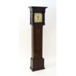 John Bodle - Reigate : An oak cased 30 hour longcase clock the painted dial having Roman numeral