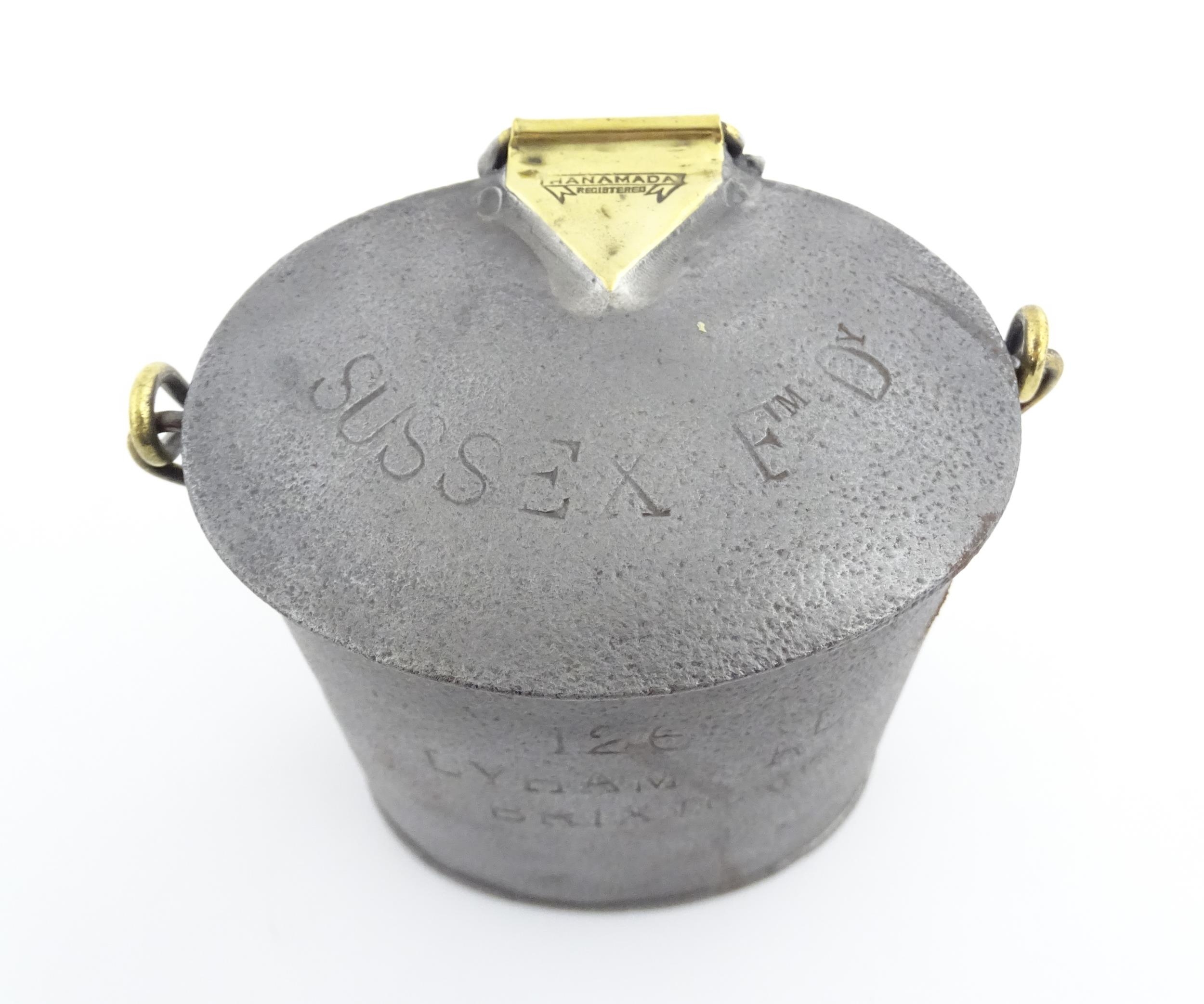 A 20thC Hanamada dairy / cream can the body engraved 126 Lyham Rd Brixton, the lid titled Sussex - Image 15 of 17