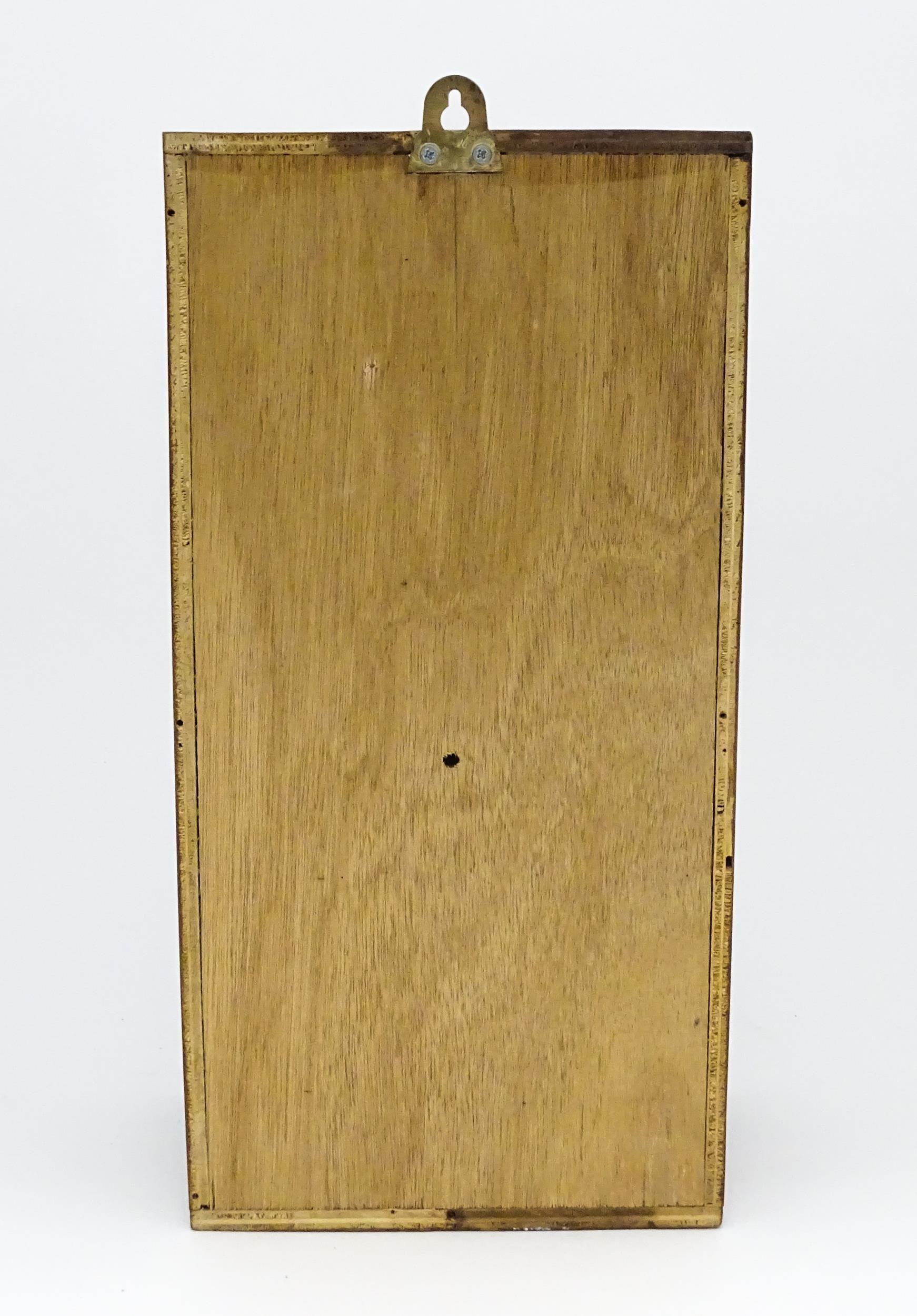 Lepaute : An early 20thC oak cased electric clock. The white dial with Arabic numerals signed - Image 2 of 6