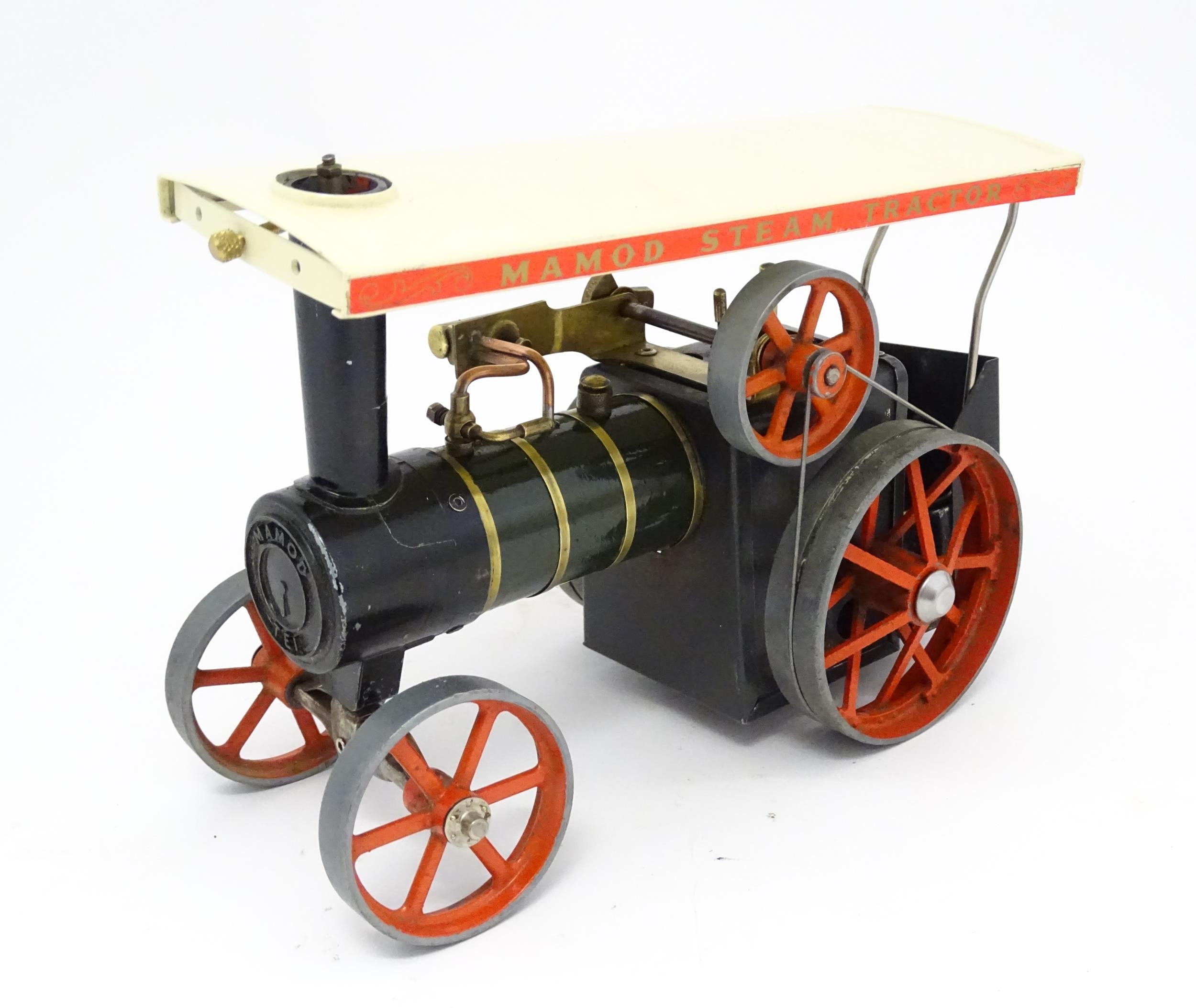Toy: A Mamod model Steam Tractor traction engine TE1. Approx. 10" long Please Note - we do not - Image 7 of 10