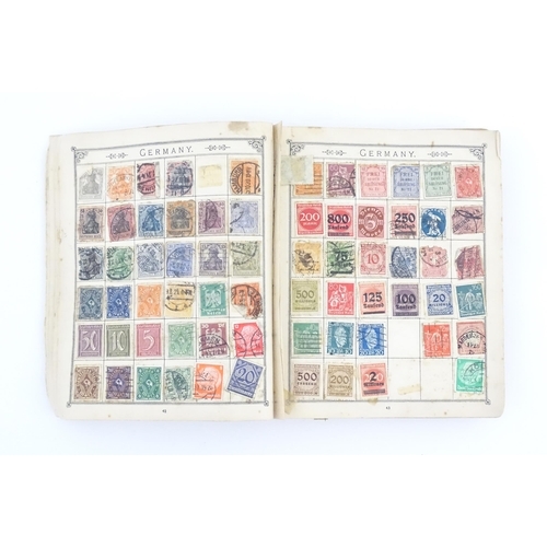 Stamps / Postal History: An early 20thC postage stamp album, containing numerous affixed worldwide - Image 16 of 19