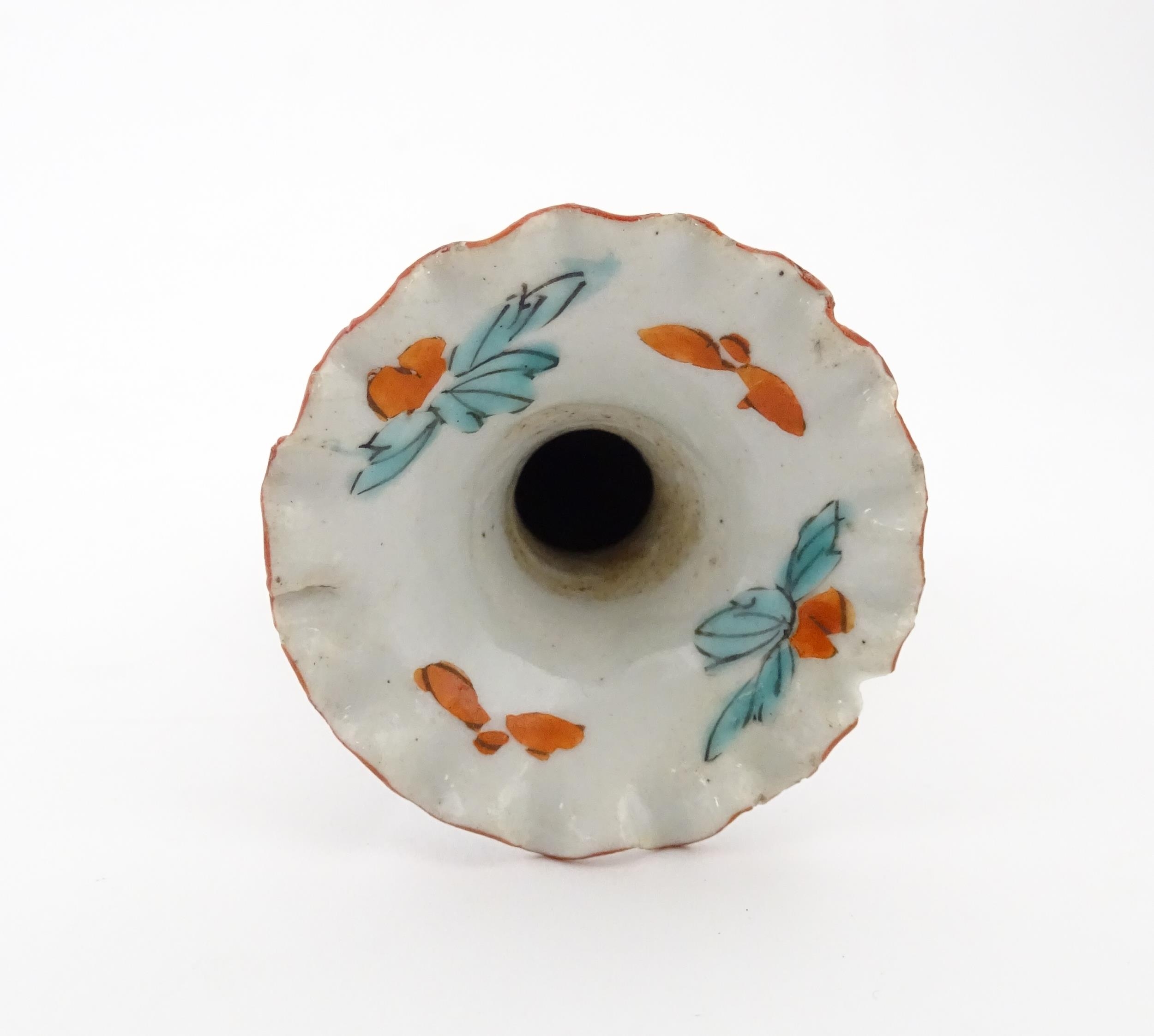 Four Oriental items comprising a dish decorated in the Imari palette, a Japanese Satsuma pot and - Image 2 of 13