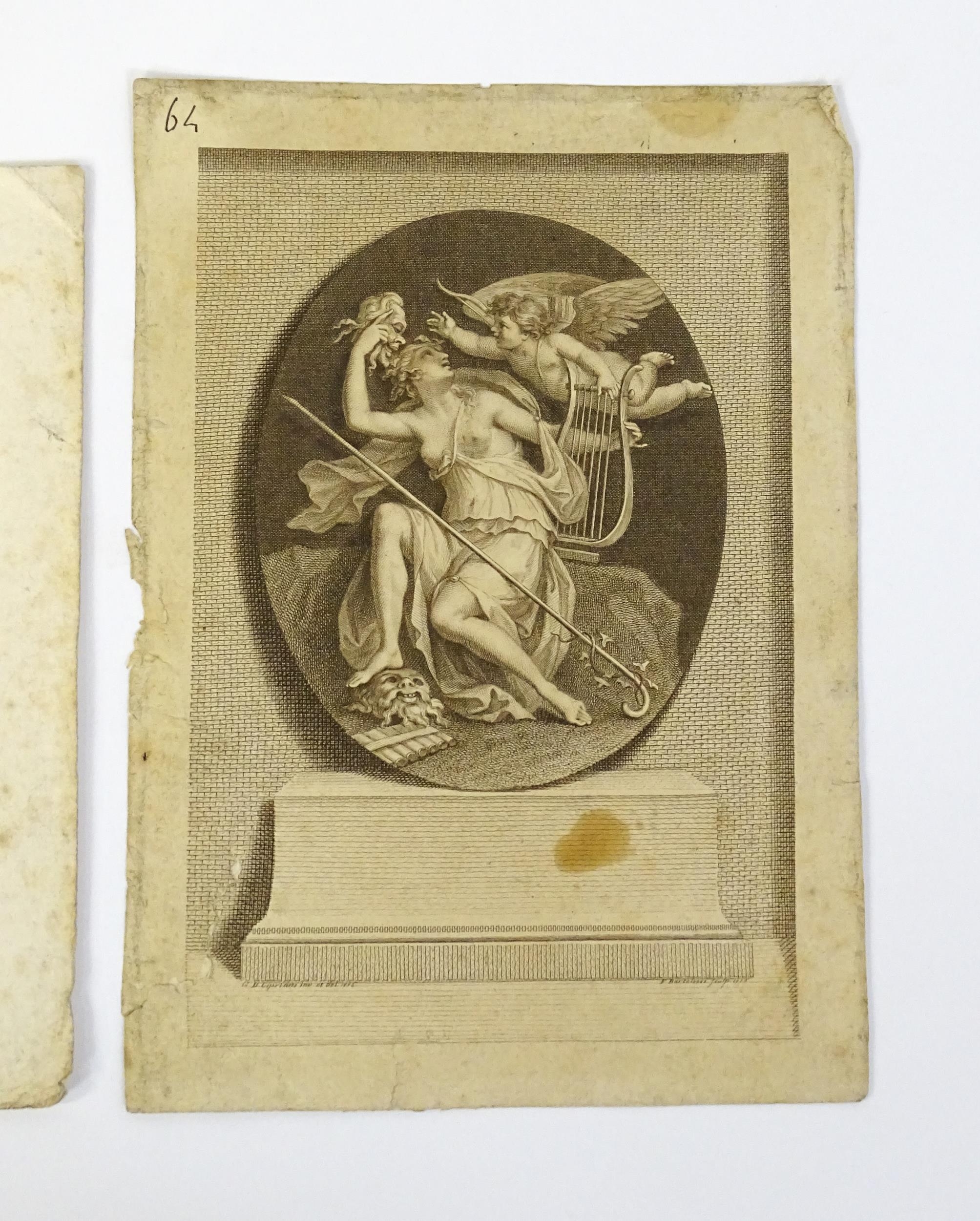 Three 18thC Bartolozzi engravings to include Van Dyke's Wife Daughter of Earl Gowry; the - Image 3 of 8