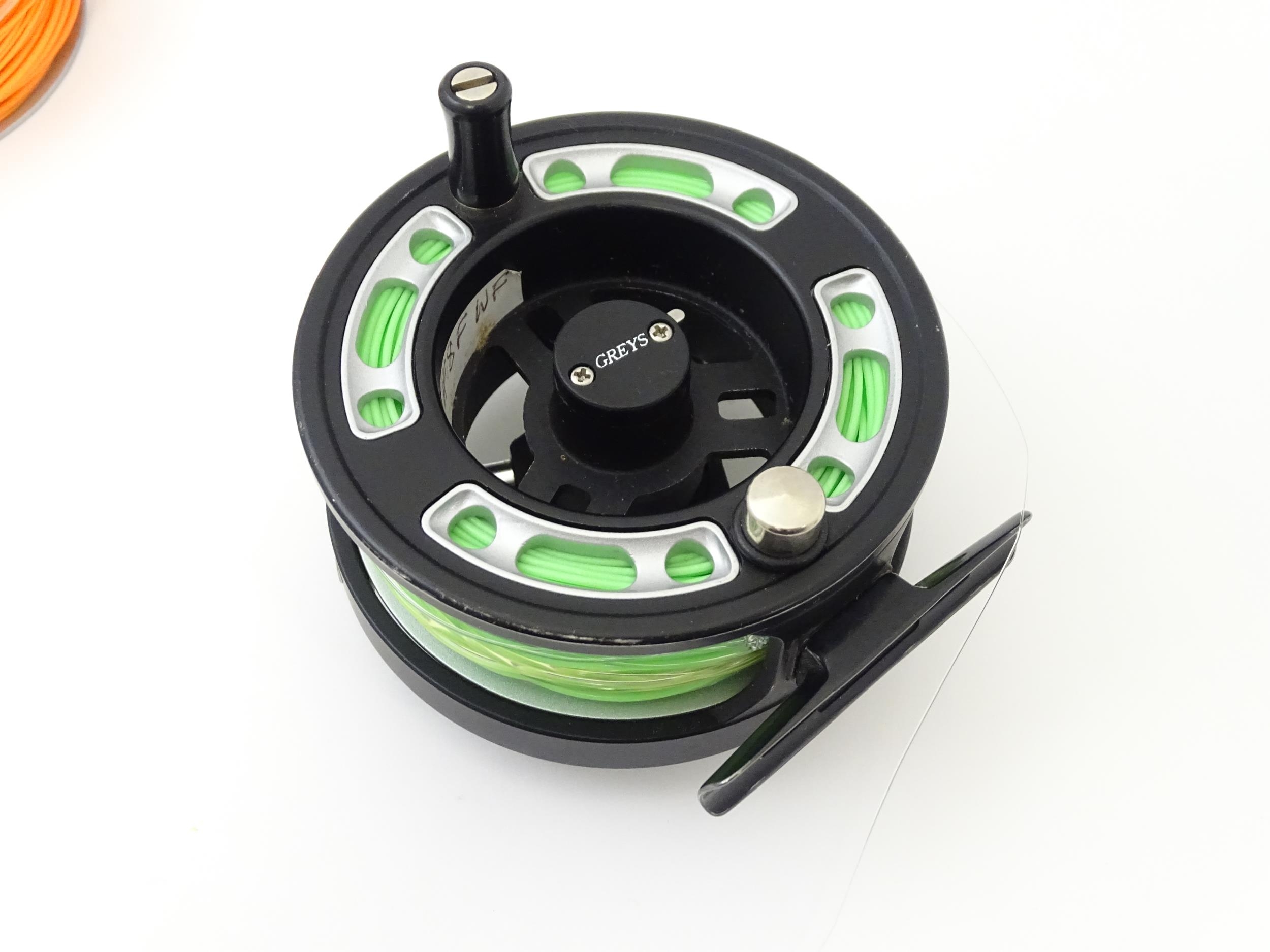 Fishing : a cased Greys GRX i+ centrepin fly reel and three spools (with line), the reel approx 3 - Image 4 of 8