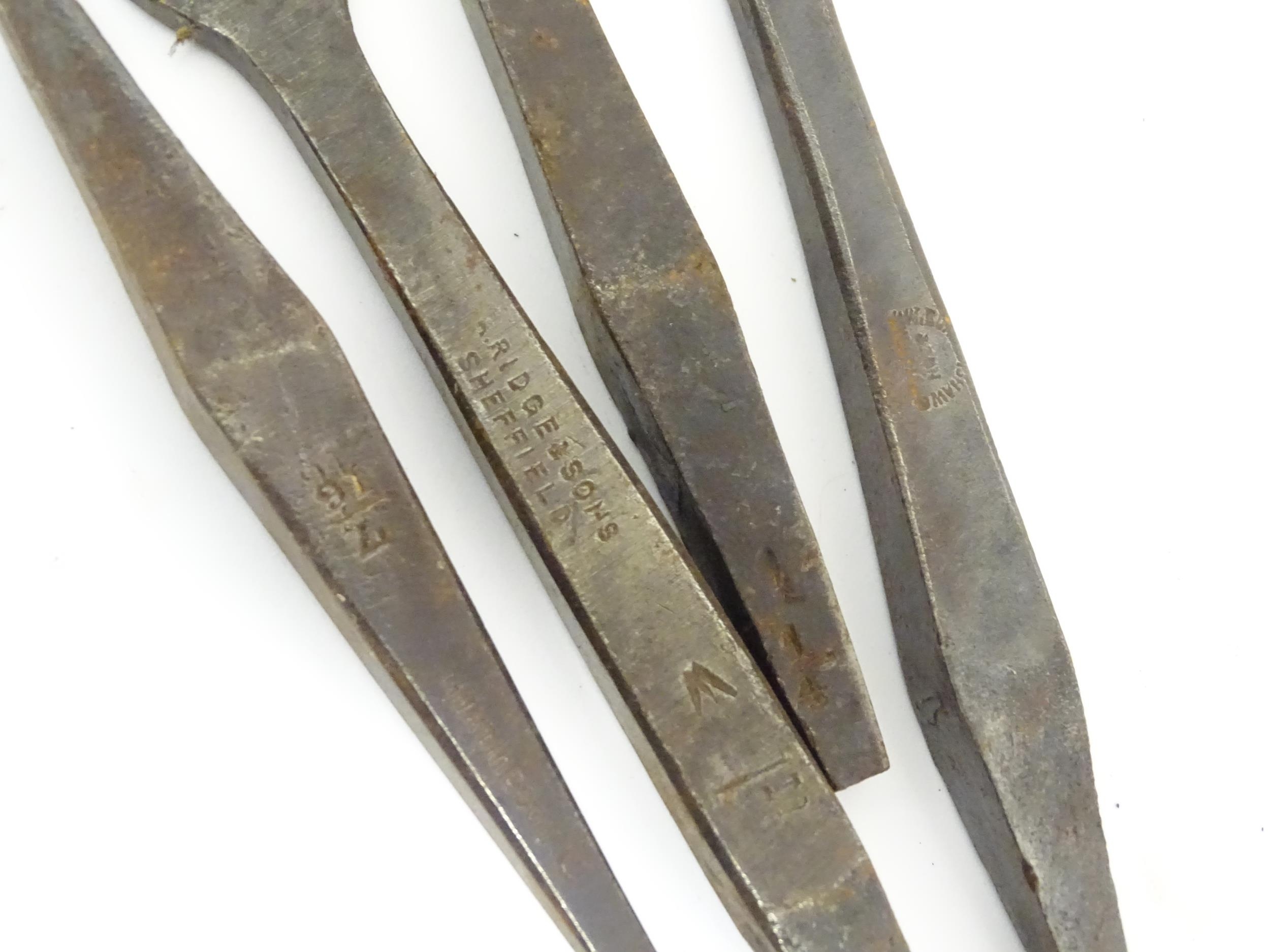 A quantity of assorted mid 20thC tools, to include hand drills, fencing pliers, mallets, - Image 8 of 8