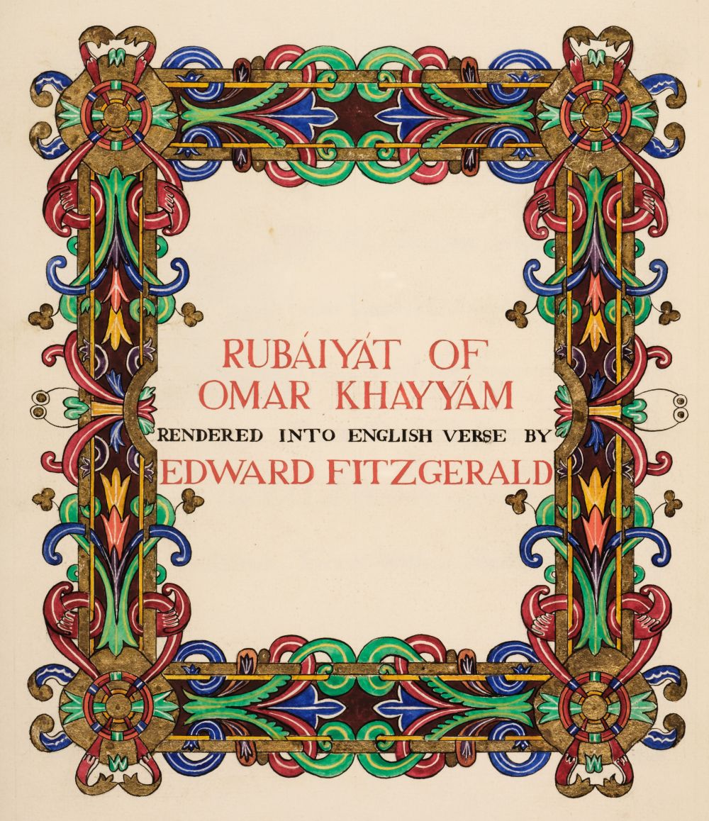 Fitzgerald (Edward, translator). Rubáiyat of Omar Khayyám..., circa 1930 - Image 2 of 13