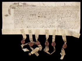 Essex Deeds. A group of 10 vellum deeds from the reigns of Henry VI to Henry VIII, c. 1454/1546