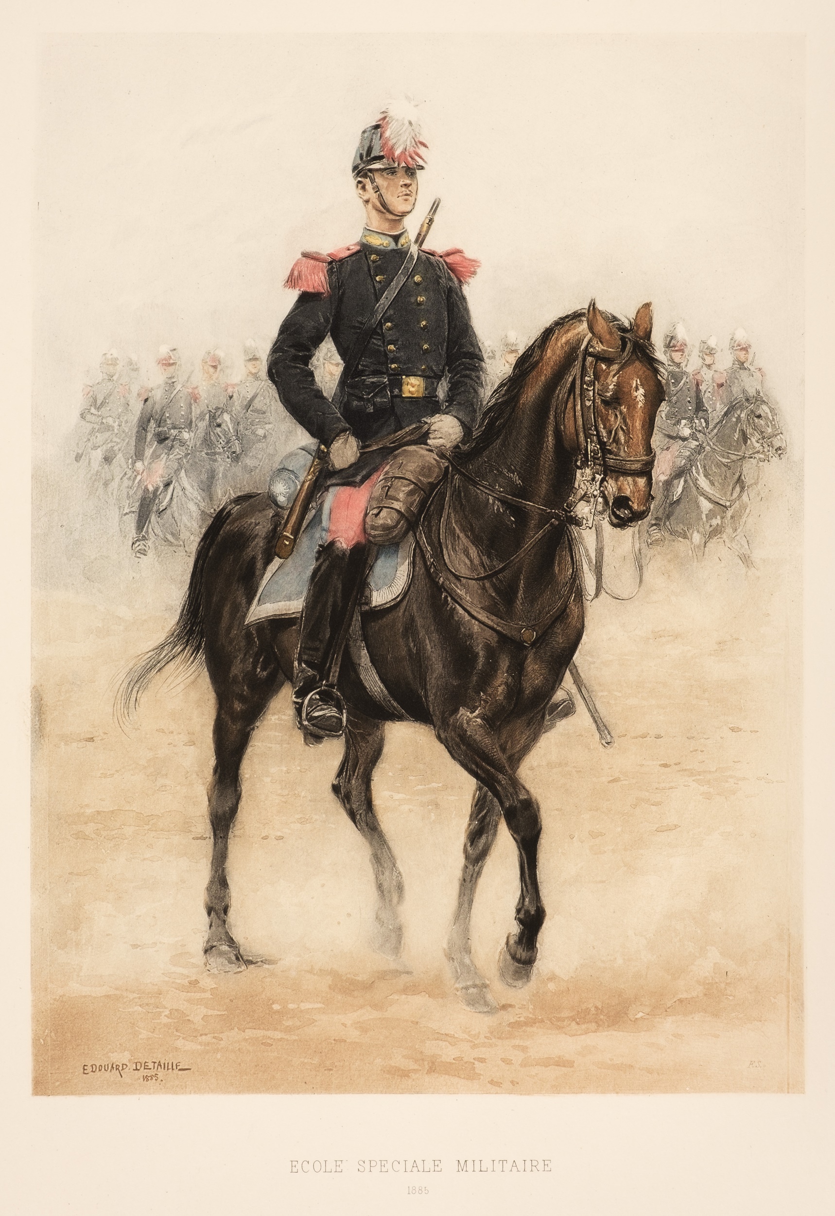 Detaille (Edouard). Types et Uniformes l'Armee Francaise, 2 volumes, 1885-89