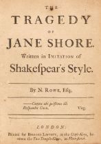 Rowe (Nicholas). The Tragedy of Jane Shore..., 1714..., and one other