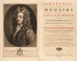 Wren (Christopher) Parentallia or Memoirs of the Family of the Wrens..., 1750