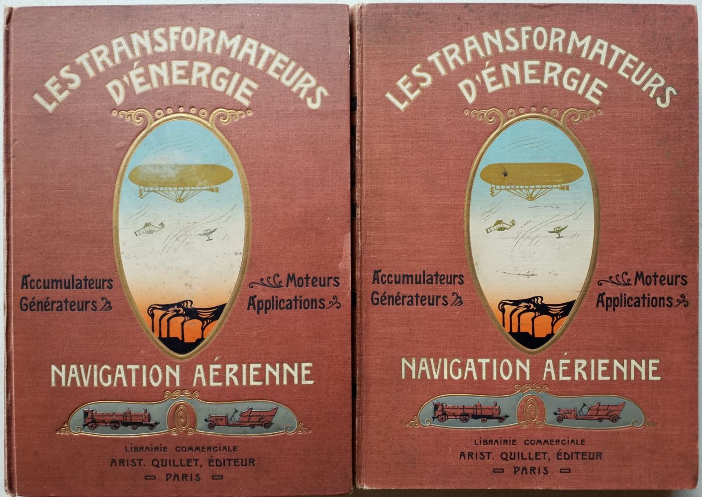 Barres (Fernand). Les Transformateurs d'Energie. Generateurs, Accumulateurs..., 2 vols., 1910