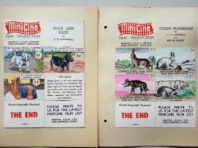 MiniCine Film Production Storyboards. Dogs & Cats by N.B Marshall, & Other Mammals