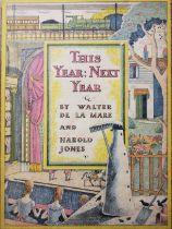 De La Mare (Walter & Jones, Harold). This Year: Next Year, London: Faber & Faber, October 1937,