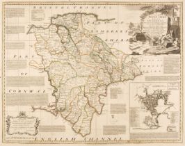 Devon. Bowen (Emanuel), An Accurate Map of Devon Shire Divided into its Hundreds..., circa 1765