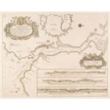 Collins (Captain Greenville). Four Sea Charts, circa 1760