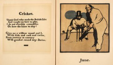 Nicholson (William). An Almanac of Twelve Sports, London: William Heinemann, 1898