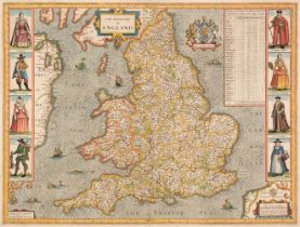 England & Wales. Speed (John), The Kingdome of England, George Humble, 1632