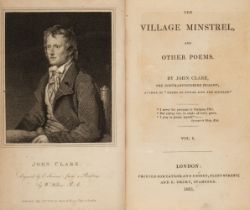 Clare (John). The Village Minstrel, and Other Poems, 2 volumes, 1st ed., 1821