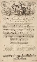 Bickham (George). The Musical Entertainer, 2 volumes (bound in 1), 1737