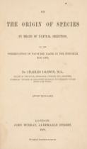 Darwin (Charles). On The Origin of Species, 2nd edition, 2nd issue, London: John Murray, 1860