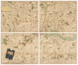 Environs of London. Faden (W.), The Country Twenty-Five Miles Round London, 1802