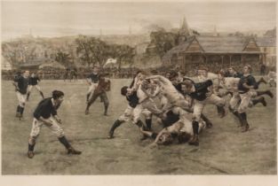 Rugby. Overend (W. H. & Smythe L. P.), A Football Match, England v Scotland, [1889]