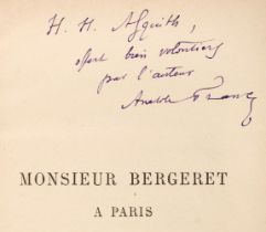 France (Anatole, 1844-1924). Histoire Contemporaine. Monsieur Bergeret à Paris