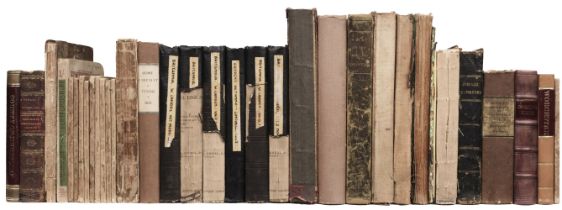 Atlases. A collection of 34 volumes, 19th century