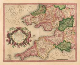 British Isles. A collection of eight maps, 17th - 19th century