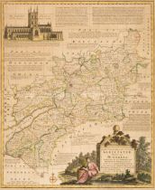 Bowen (Emanuel). Gloucestershire & Derbyshire - Royal English Atlas - circa 1762