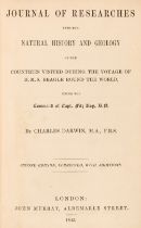 Darwin (Charles). Journal of Researches into the Natural History and Geology, 2nd edition, 1845