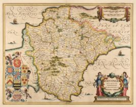 Devon. Jansson (Jan), Devoniae Descriptio. The Description of Devon-Shire, circa 1646