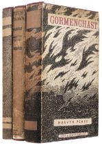 Peake (Mervyn). The Gormenghast Trilogy, 1st editions, London: Eyre & Spottiswoode, 1946-59