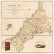 Cornwall. Greenwood (C. & J.), Map of the County of Cornwall from an Actual Survey..., 1827