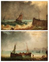 Manner of Henriette Gudin (1825-1892). Seascapes, 1879