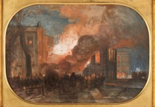 Müller (William James, 1812-1845). The Burning of the Mansion House, Bristol, circa 1831