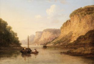 Stanley (Caleb Robert, 1795-1868). Rocks on the Avon at Clifton