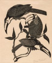 Talbot (Viva, 1900-1983). Toucans, woodcut
