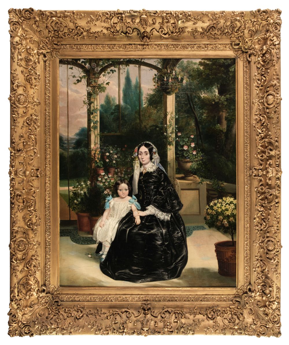 Cole (George, 1810-1883). Jane Baker Lambert and daughter Alice Jane