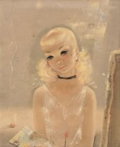 Pantuhoff (Igor, 1911-1972). Portrait of a young female artist