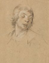 Circle of Guido Reni (1575-1642). Head of a Youth, and Study of a female hand