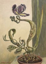 Cox (Morris, 1903-1998). Martian Iris, 1955, Tempera on board