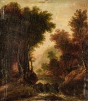 Constable (John, 1776-1837). Wooded River Landscape, 1833