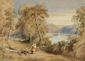 Jackson (Samuel, 1794-1869). On the Avon, pencil and watercolour