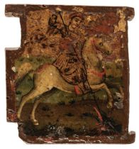 Persian School. Icon of St. George and the Dragon, 18th century