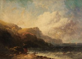 Hayes (Edwin, 1820–1904). On the Essex Coast, oil on board, 19th century, signed