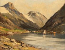 Norwegian School. Fjord Landscape, early 20th-century