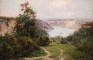 Breanski (Alfred Fontville de, 1877-1957). The Avon River from Clifton Down, oil