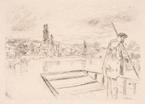 Whistler (James Abbott MacNeill, 1834-1903). The Punt, 1861, & Sketching No. 1, 1861