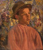 Montenard (Frédéric, 1849-1926). Portrait of a Youth, late 19th or early 20th-century